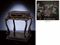 A VERY RARE INLAID MOTHER-OF-PEARL BLACK LACQUER SQUARE STAND