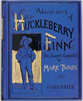 CLEMENS, Samuel Langhorne (Mark Twain). Adventures of Huckleberry Finn (Tom Sawyer's Comrade). New York: Charles L. Webster and Company, 1885.