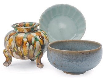 THREE CHINESE GLAZED VESSELS