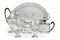A GEORGE III SILVER SIX-PIECE TEA AND COFFEE SERVICE WITH TRAY EN SUITE