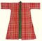 A GENTLEMAN'S BANYAN OR DRESSING GOWN OF 'HARD' TARTAN WOOL  