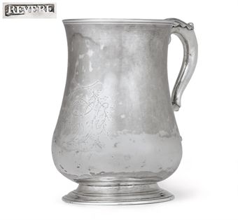 A SILVER QUART CANN  