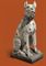 A PAINTED CAST-RESIN FIGURE OF A MASTIFF  