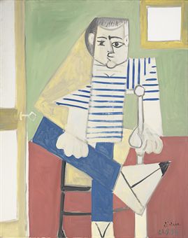 Homme assis sur une chaise, Pablo Picasso