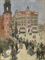 A sunny day with figures on the Muntplein, Amsterdam