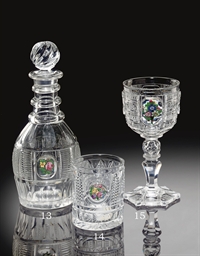 A BACCARAT CUT-GLASS DECANTER AND STOPPER