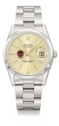 Rolex. A stainless steel automatic wristwatch with sweep centre seconds, date and bracelet 