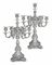 A PAIR OF AMERICAN SILVER SEVEN-LIGHT CANDELABRA