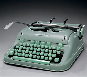 KEROUAC, Jack. Hermes 3000 manual typewriter (model no. 3337316) USED BY JACK KEROUAC. 13in. long, 12½in. wide, 5¾in high. In original protective case, with cleaning implements. In good working condition. 