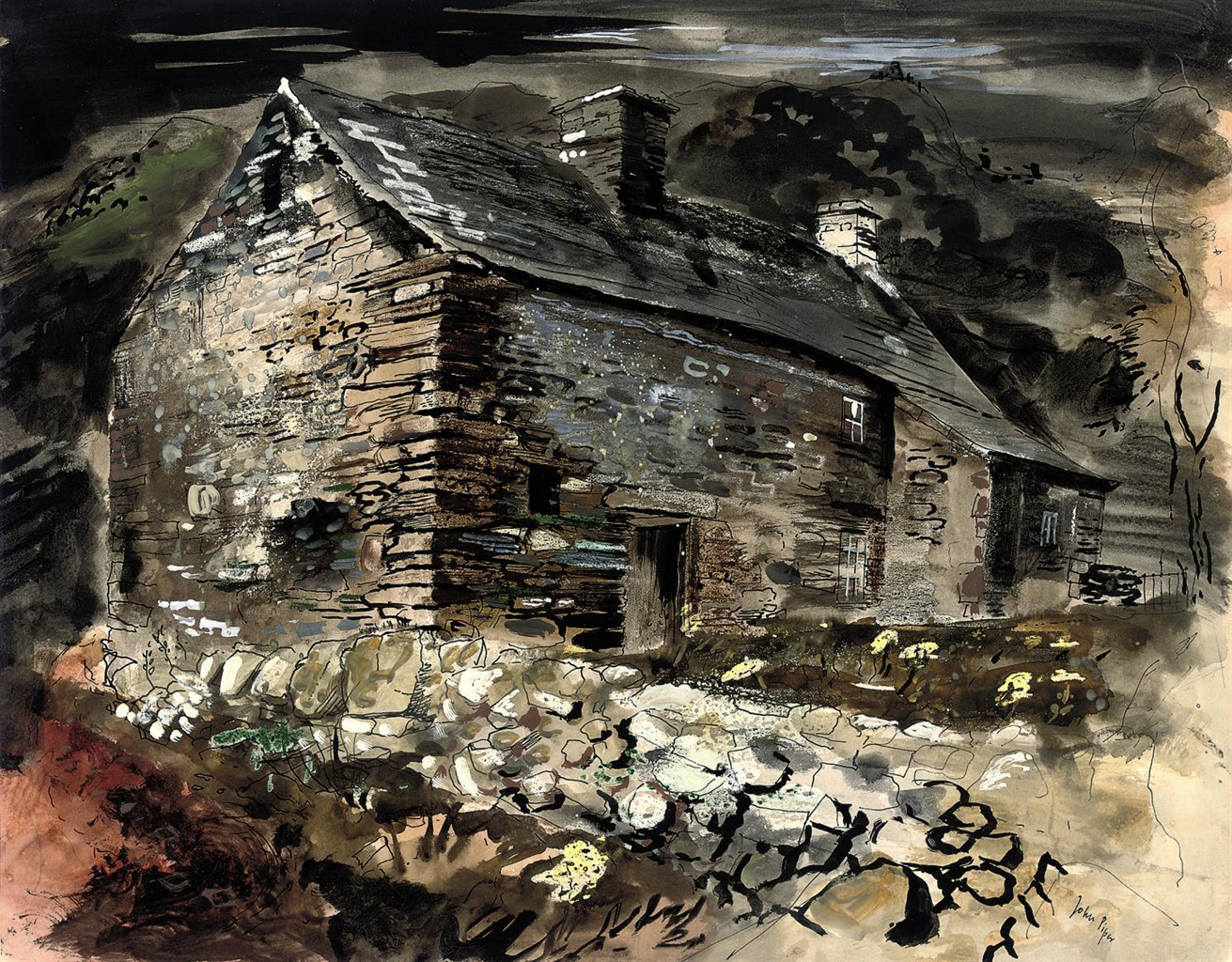 John Piper, C.H. (19031992) Welsh Farm House 20th Century, Paintings Christie's
