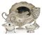 AN ASSEMBLED AMERICAN SILVER REPOUSSE PART TABLE SERVICE