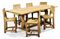 A ROBERT THOMPSON 'MOUSEMAN' OAK DINING TABLE AND SIX CHAIRS