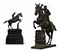 A FRENCH BRONZE MODEL OF A STEEPLECHASER
