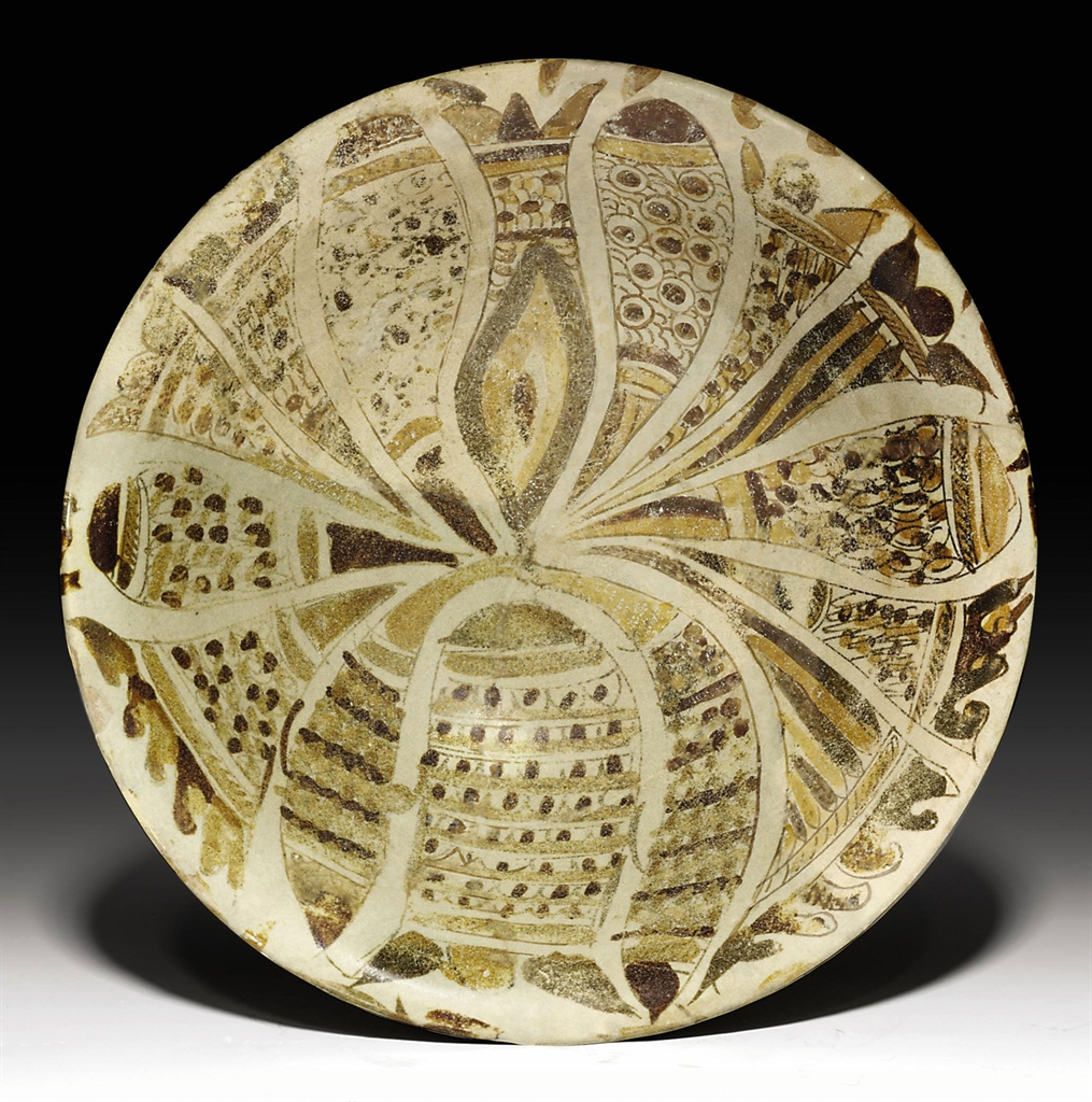 AN ABBASID POLYCHROME LUSTRE POTTERY BOWL MESOPOTAMIA, 9TH CENTURY