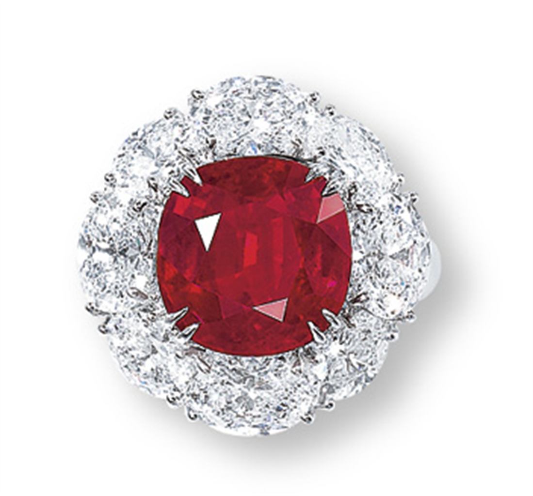A RARE RUBY AND DIAMOND RING ring, diamond Christie's