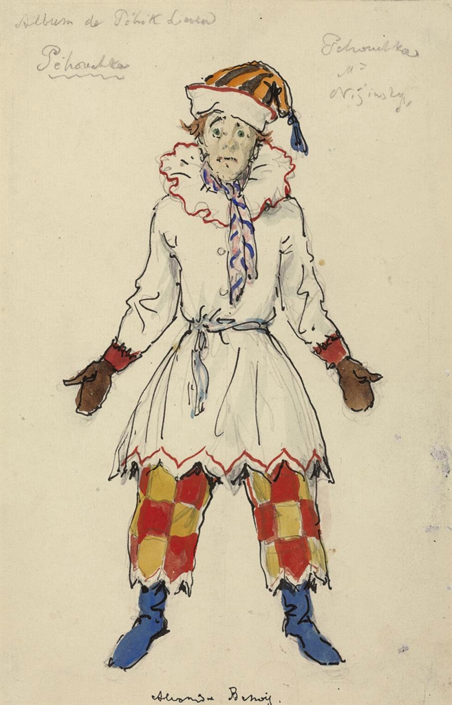 Alexandre Benois (18701960) A costume design for Petrushka Nijinsky