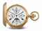 CHARLES FÉLICIEN TISSOT. A FINE AND RARE 18K GOLD HUNTER CASE MINUTE REPEATING PERPETUAL CALENDAR CHRONOGRAPH KEYLESS LEVER WATCH WITH MOON PHASES