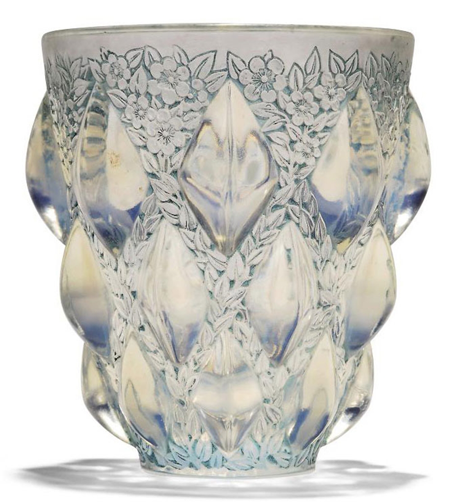 A RENE LALIQUE RAMPILLON VASE, NO. 991 DESIGNED 1927 20th Century