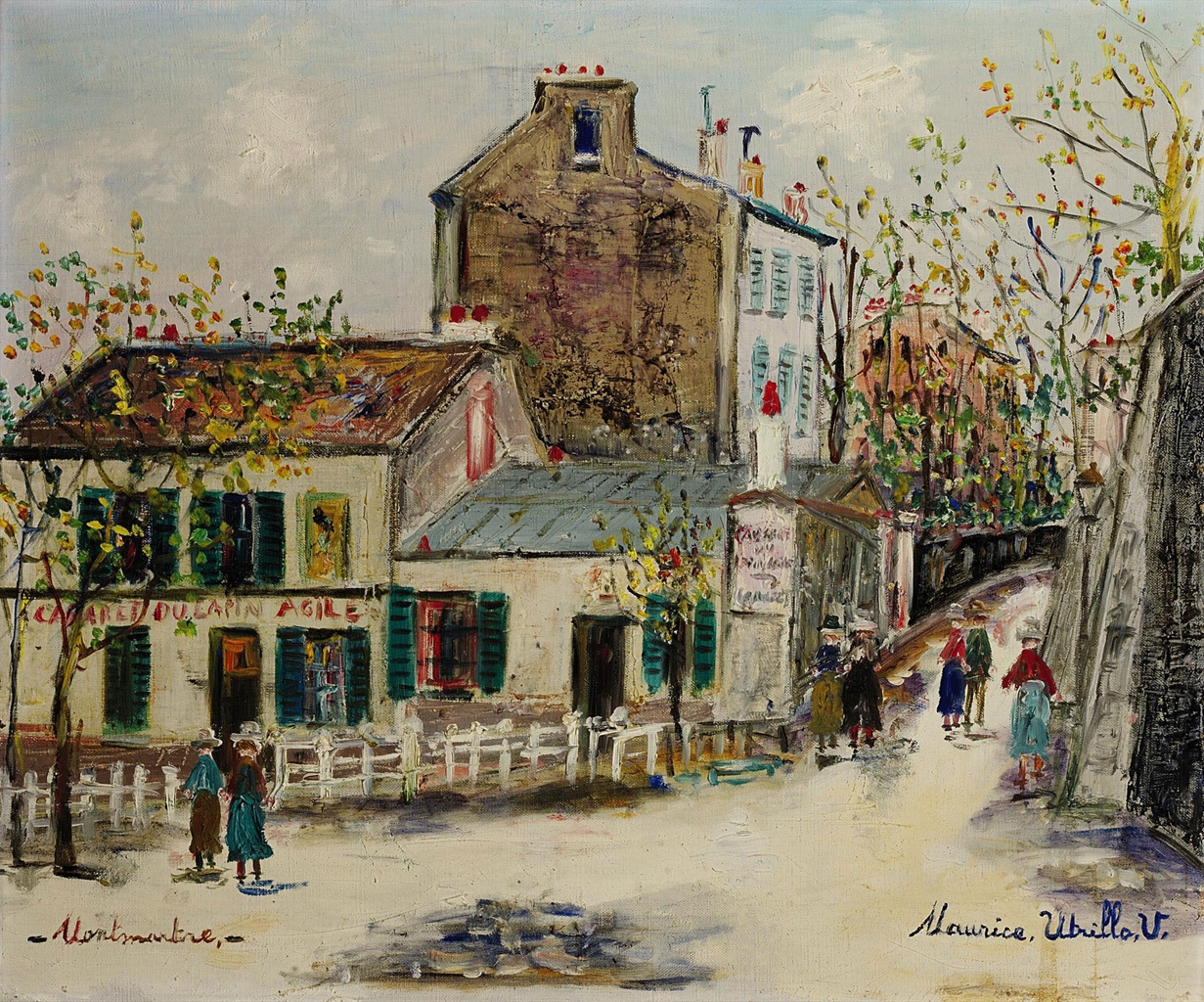 Maurice Utrillo (18831955) Le lapin agile à Montmartre 20th