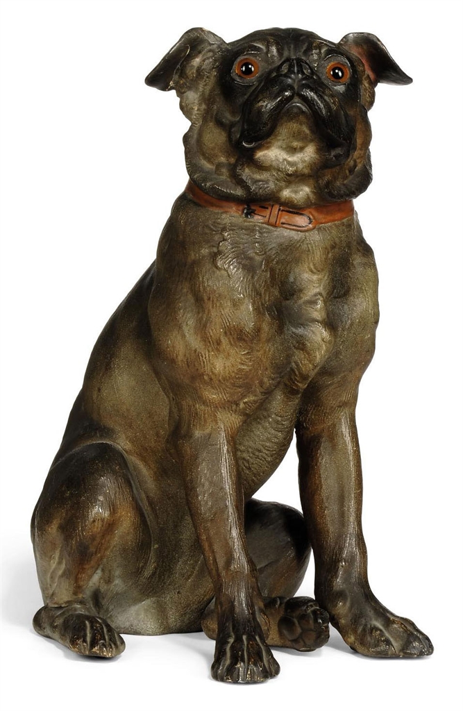 black pug statues