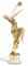 A FRENCH IVORY AND BLUE-PAINTED GILT-BRONZE FIGURE OF A DANCER