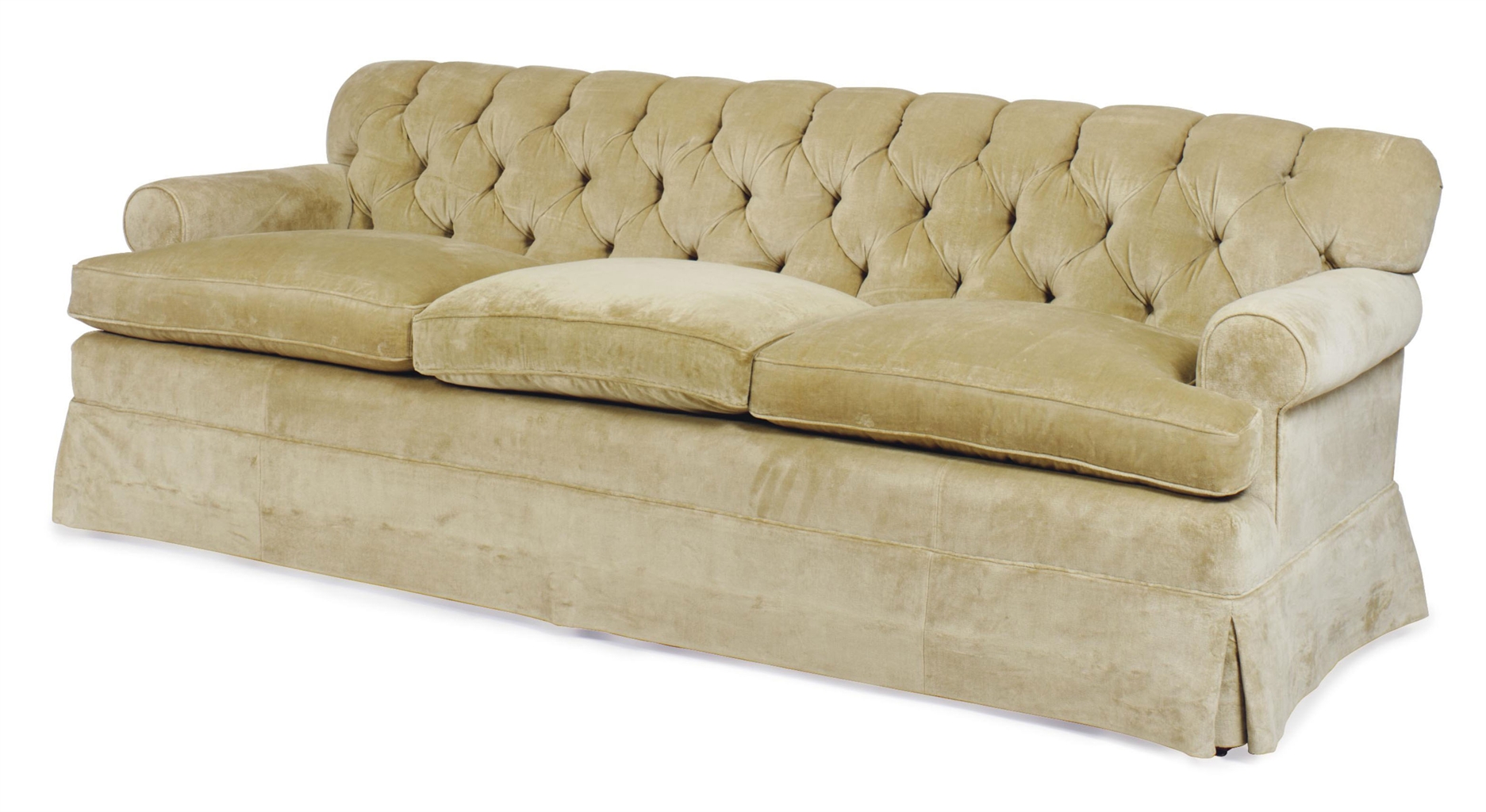 beige velvet sofa bed