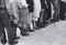 Migrant Vegetable Pickers Waiting in Line to be Paid near Homestead, Florida, 1939