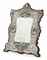 A MASSIVE EDWARDIAN SILVER FLOOR STANDING DRESSING MIRROR