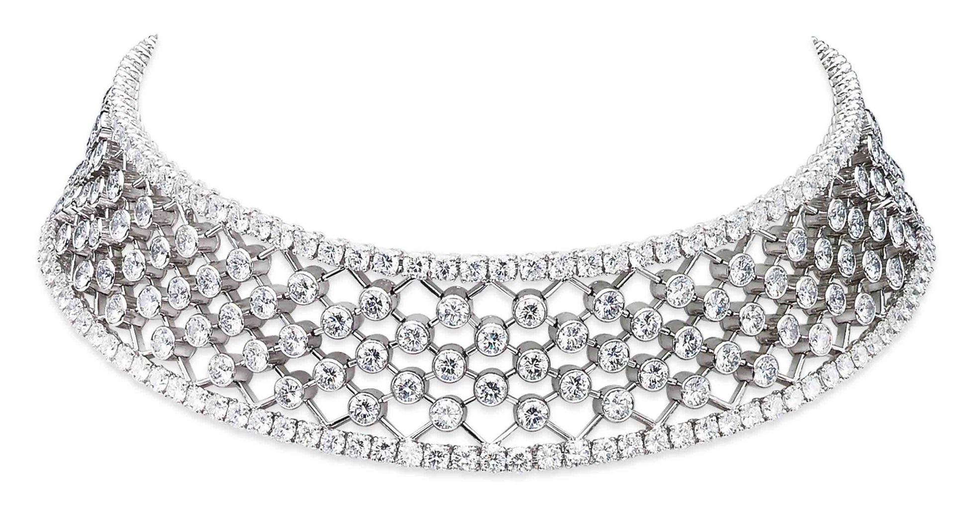 A DIAMOND CHOKER, BY CARTIER Jewelry, necklace Christie's