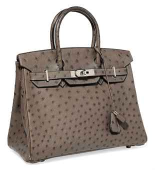 A GRAPHITE OSTRICH \u0026#39;BIRKIN\u0026#39; BAG | HERMS, 2007 | 20th Century ...  