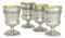 A MATCHED SET OF FOUR GEORGE III SILVER GOBLETS OF AGRICULTURAL INTEREST