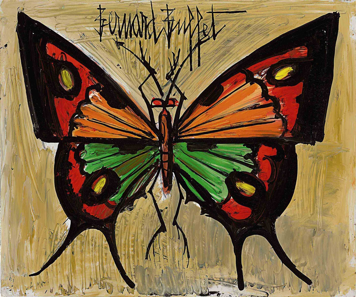 Bernard Buffet (1928-1999) | Papillon | 20th Century ...