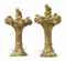 A PAIR OF FRENCH ART NOUVEAU GILT-BRONZE LAMPS