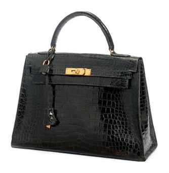 A BLACK CROCODILE \u0026#39;KELLY\u0026#39; BAG | HERMS, 1962 | 20th Century, bags ...  