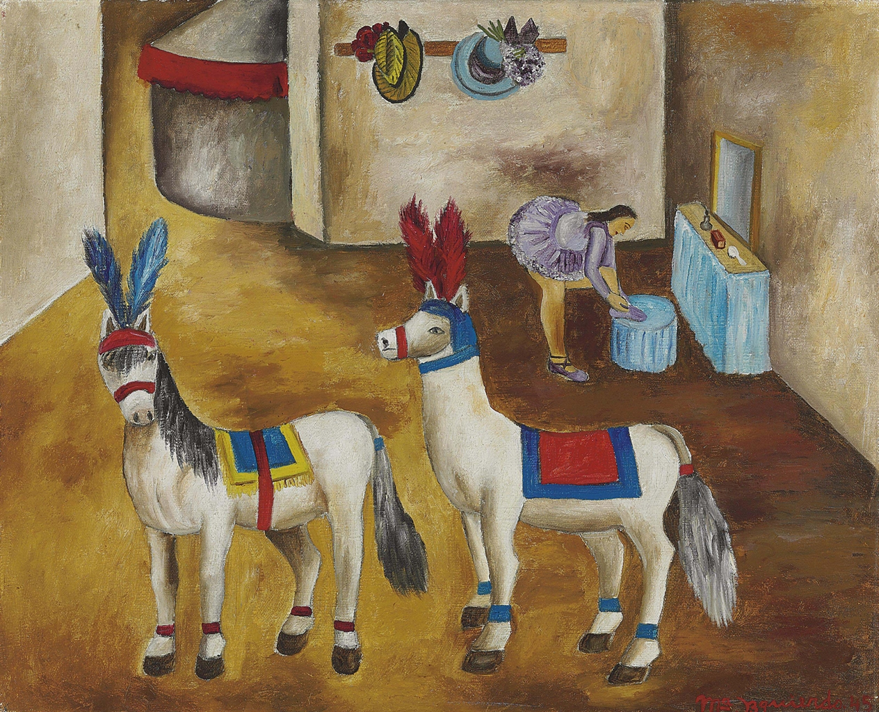María Izquierdo (Mexican 19021955) Los caballitos pony