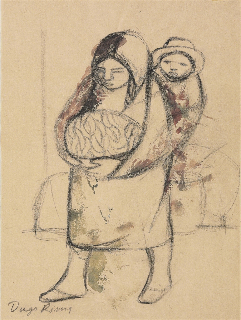 Diego Rivera (Mexican 18861957) Untitled (Mother and Child) 20th