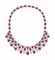 A RUBY AND DIAMOND NECKLACE, BY HOUSE