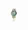 AN ART NOUVEAU GLASS, ENAMEL AND PEARL