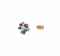 TWO DIAMOND AND MULTI-GEM RINGS, BY