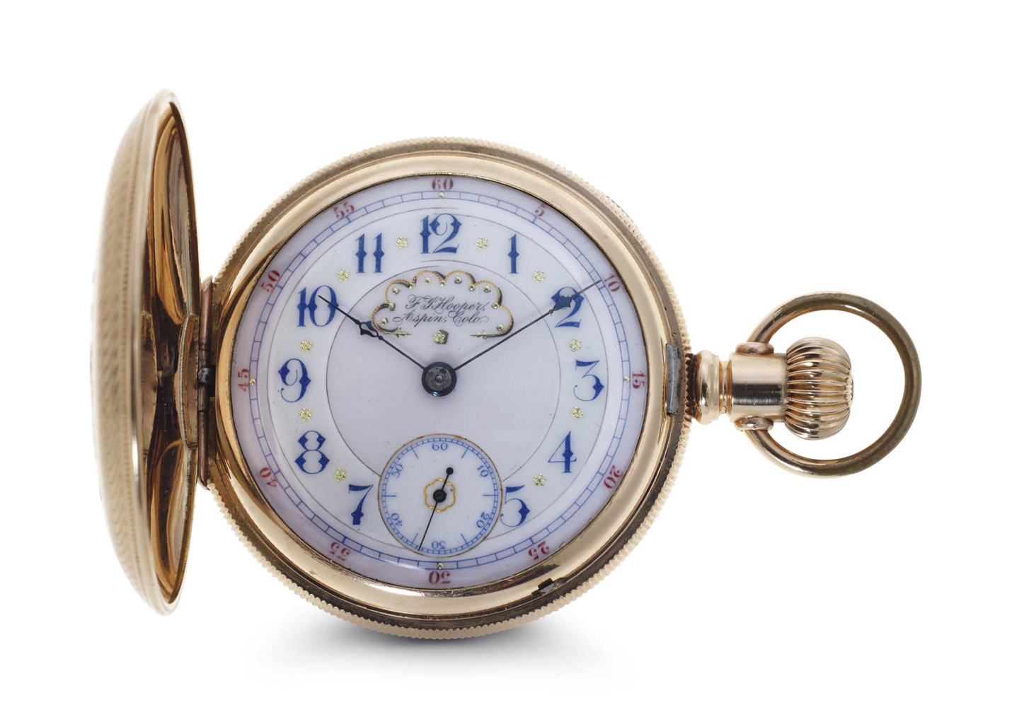 Rockford Watch. A Fine And Unusual MultiColored GoldFilled Hunter