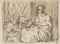A mother and daughter sewing  