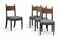 A SET OF FOUR REGENCY MAHOGANY SIDE CHAIRS
