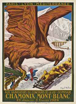 CHAMONIX MONT-BLANC, VIIIme OLYMPIADE 1924  