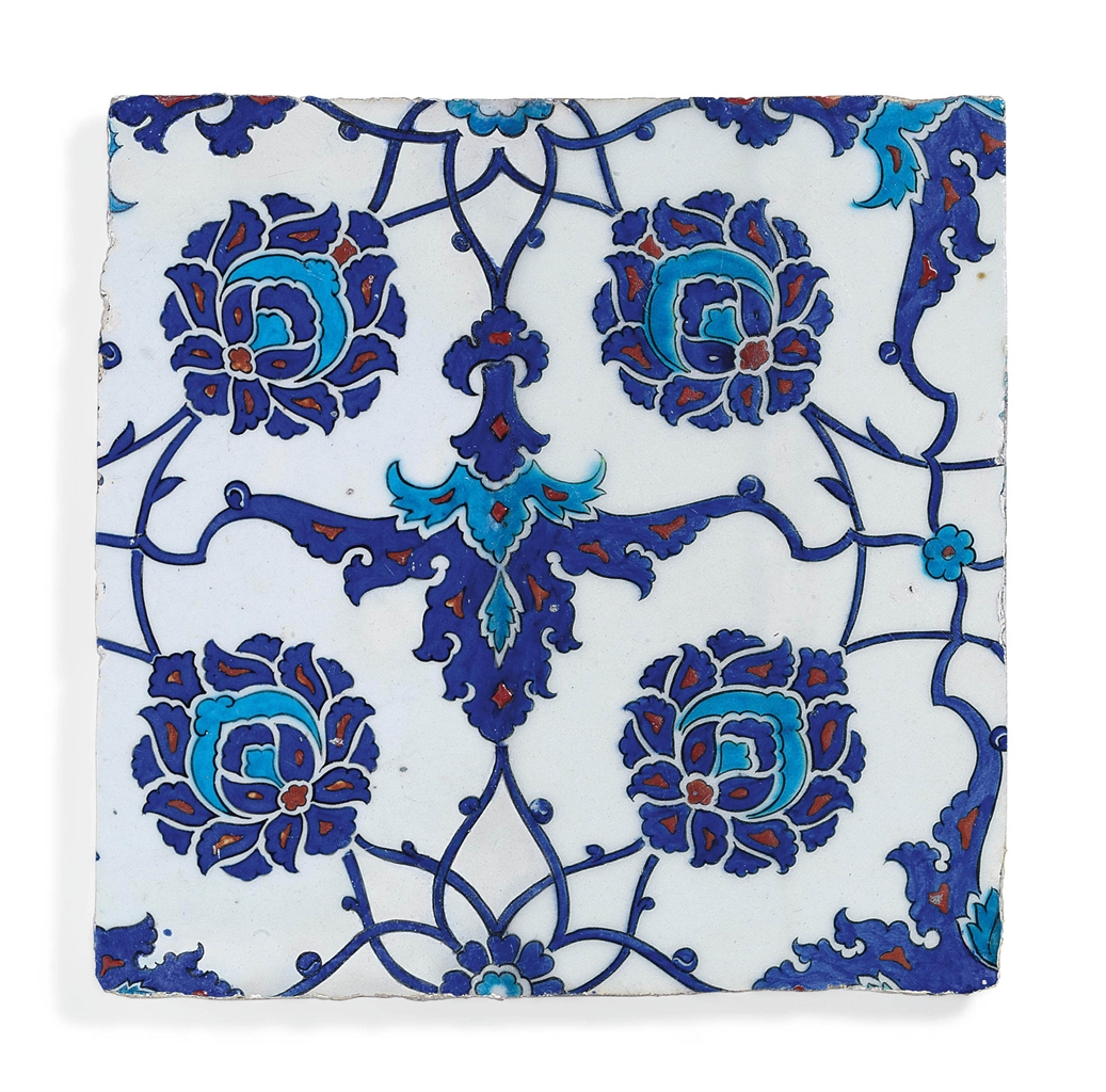 AN IZNIK POTTERY TILE OTTOMAN TURKEY, CIRCA 1570 Islamic Art