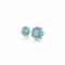 A PAIR OF TURQUOISE AND DIAMOND EAR CLIPS, BY SEAMAN SCHEPPS