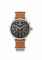 Minerva. A large and unusual stainless steel pilot's single button chronograph wristwatch with black dial