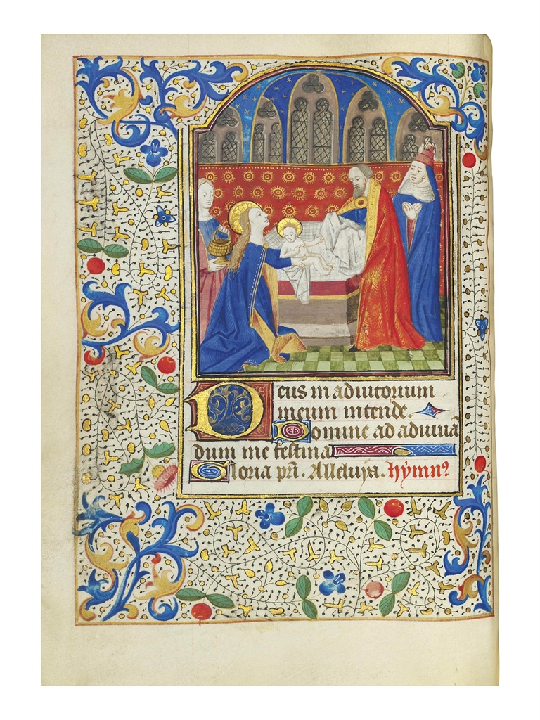 BOOK OF HOURS, use of Rome, in Latin, ILLUMINATED MANUSCRIPT ON VELLUM