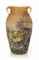 A FRENCH 'BUTTERFLY AND FLOWERS' ENAMELED CAMEO GLASS VASE