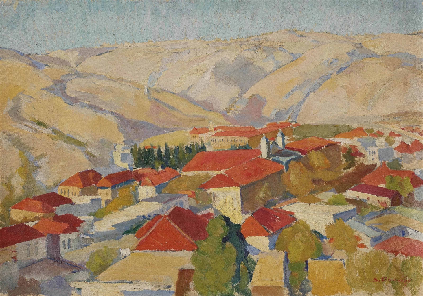 Saliba Douaihy (Lebanese, 19151994) Lebanese Landscape