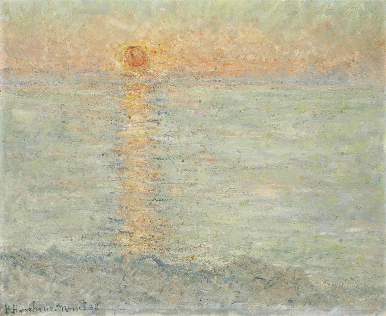 Blanche Hoschedé (18651947) Soleil levant IMPRESSIONIST